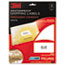 MMM3800S - Permanent Adhesive White Weatherproof Address Labels, 2 x 4, 250 Labels/Pack