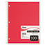 MEA06622 - Spiral Bound Notebook, College Rule, 8-1/2 x 11, White, 100 Sheets/Pad