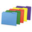 UNV16166 - File Folders, 1/3 Cut Double-Ply Top Tab, Letter, Assorted Colors, 100/Box