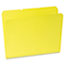 UNV16164 - Colored File Folders, 1/3 Cut Assorted, Two-Ply Top Tab, Letter, Yellow, 100/Box