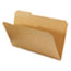 UNV16143 - Kraft File Folders, 1/3 Cut Assorted, Top Tab, Legal, Brown, 100/Box