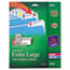 AVE5026 - Extra-Large 1/3-Cut Filing Labels, 15/16 x 3-7/16, White/Assorted Bars, 450/Pack