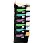 OIC21726 - Wall Filing System, Seven Pockets, 38 1/4 x 15 3/4 x 4, Plastic, Black