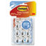 MMM17067CLRVP - Clear Hooks & Strips, Plastic/Wire, Small, 9 Hooks w/12 Adhesive Strips per Pack