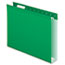 ESS4152X2BGR - Reinforced 2" Extra Capacity Hanging Folders, Letter, Bright Green, 25/Box