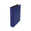 UNV33412 - Suede Finish Vinyl Round Ring Binder With Label Holder, 1-1/2" Cap, Royal Blue