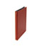 UNV30403 - Suede Finish Vinyl Round Ring Binder, 1/2" Capacity, Red