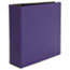 UNV30408 - Suede Finish Vinyl Round Ring Binder, 3" Capacity, Royal Blue