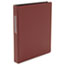UNV31414 - Suede Finish Vinyl Round Ring Binder With Label Holder, 1" Capacity, Maroon