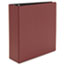 UNV30410 - Suede Finish Vinyl Round Ring Binder, 3" Capacity, Maroon
