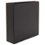 UNV30407 - Suede Finish Vinyl Round Ring Binder, 3" Capacity, Black