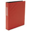 UNV33413 - Suede Finish Vinyl Round Ring Binder With Label Holder, 1-1/2" Capacity, Red