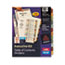 AVE11278 - Ready Index Contents Dividers, 12-Tab, 1-12, Letter, Multicolor, 12/Set