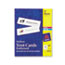 AVE5305 - Tent Cards, White, 2 1/2 x 8 1/2, 2 Cards/Sheet, 100 Cards/Box