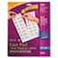 AVE8662 - Easy Peel Inkjet Mailing Labels, 1-1/3 x 4, Clear, 350/Pack