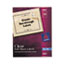 AVE8665 - Full-Sheet Inkjet Labels, 8-1/2 x 11, Clear, 25/Pack