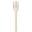BAU10231 - Conserve Corn-Starch Cutlery, Fork, White, 100/Box