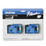 BRTTC22 - TC Tape Cartridges for P-Touch Labelers, 1/2w, Blue on White, 2/Pack