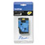 BRTTC7001 - TC Tape Cartridge for P-Touch Labelers, 1/2w, Black on Yellow