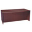 BSXBL2111NN - BL Laminate Series Bow Front Desk Shell, 72w x 42w x 29h, Mahogany