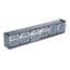 DEF20604OP - Tilt Bin Plastic Storage System w/6 Bins, 23 5/8 x 3 5/8 x 4 1/2, Black