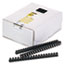 FEL52367 - Plastic Comb Bindings, 3/4" Diameter, 150 Sheet Capacity, Black, 100 Combs/Pack