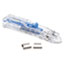 NSN3174220 - Clam Clip Dispenser, Medium, Stnles Stl Clip, Hold 40pg, Blue, Dz, GSA 7510013174220 