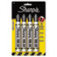 SAN15661PP - King Size Permanent Markers, Black, 4/Pack