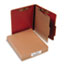 ACC15034 - Pressboard 25-Pt. Classification Folder, Letter, Four-Section, Earth Red, 10/Box