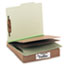 ACC15046 - Pressboard 25-Pt. Classification Folder, Letter, Six-Section, Leaf Green, 10/Box