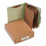 ACC15048 - Pressboard 25-Pt. Classification Folder, Letter, 8-Section, Leaf Green, 10/Box