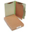ACC16044 - Pressboard 25-Pt. Classification Folders, Legal, 4-Section, Leaf Green, 10/Box