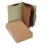 ACC16048 - Pressboard 25-Pt. Classification Folders, Legal, 8-Section, Leaf Green, 10/Box