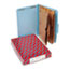 SMD19081 - Pressboard Folders with Two Pocket Dividers, Legal, Six-Section, Blue, 10/Box