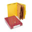 SMD19084 - Pressboard Folders with Two Pocket Dividers, Legal, Six-Section, Yellow, 10/Box