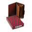 SMD19092 - Pressboard Classification Folders, Self Tab, Legal, Eight-Section, Red, 10/Box