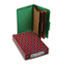 SMD19097 - 3" Expansion Classification Folder, 2/5 Cut, Legal, Eight-Section, Green, 10/Box