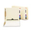 SMD34101 - Reinforced End Tab Pocket Folder, Two Fasteners, Letter, Manila, 50/Box
