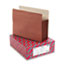 SMD73395 - Seven Inch Expansion Pocket with Tyvek, Straight, Letter, Manila/Redrope, 5/Box