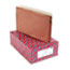 SMD74370 - 1 3/4 Inch Expansion Pocket with Tyvek, Straight, Legal, Manila/Redrope, 25/Box