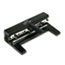 SWI74440 - 40-Sheet Heavy-Duty Three-Hole Adjustable Punch, 9/32" Holes, Black