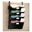 UNV08138 - Grande Central Fling System, Four Pocket, Partition Mount, Plastic, Black