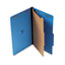 UNV10211 - Pressboard Classification Folders, Legal, Four-Section, Cobalt Blue, 10/Box