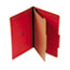 UNV10213 - Pressboard Classification Folders, Legal, Four-Section, Ruby Red, 10/Box