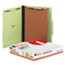 UNV10251 - Pressboard Classification Folder, Letter, Four-Section, Green, 10/Box