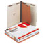 UNV10252 - Pressboard Classification Folder, Letter, Four-Section, Gray, 10/Box