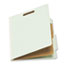 UNV10253 - Pressboard Classification Folder, Letter, Four-Section, Gray-Green, 10/Box