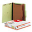 UNV10271 - Pressboard Classification Folder, Letter, Six-Section, Green, 10/Box