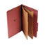 UNV10280 - Pressboard Classification Folder, Legal, Six-Section, Red, 10/Box