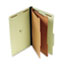 UNV10281 - Pressboard Classification Folder, Legal, Six-Section, Green, 10/Box